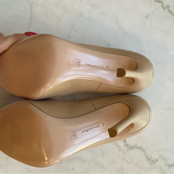 Gianvito Rossi Beige Leather Heels 42 - Picture 4 of 4